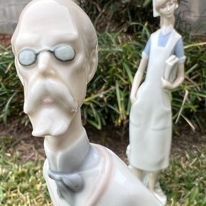 Lladro Ceramic medical ceramic sculptures (2)